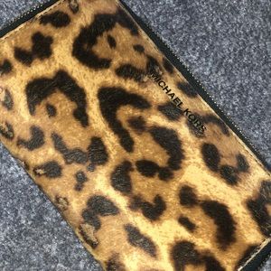 Michael Kors Leopard Print Wallet/Wristlet